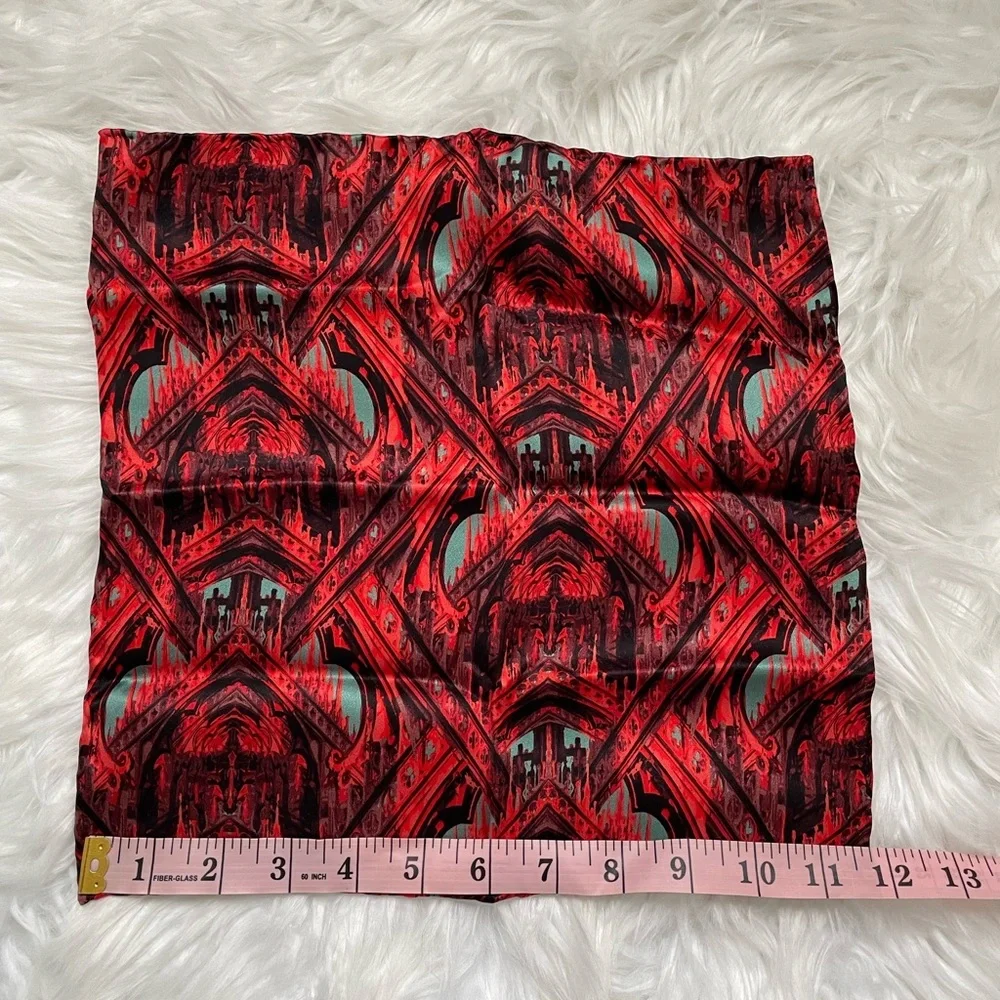 Italo Ferretti | Red and Blue 100% Seta-Silk Tie and Pocket Square - Italy